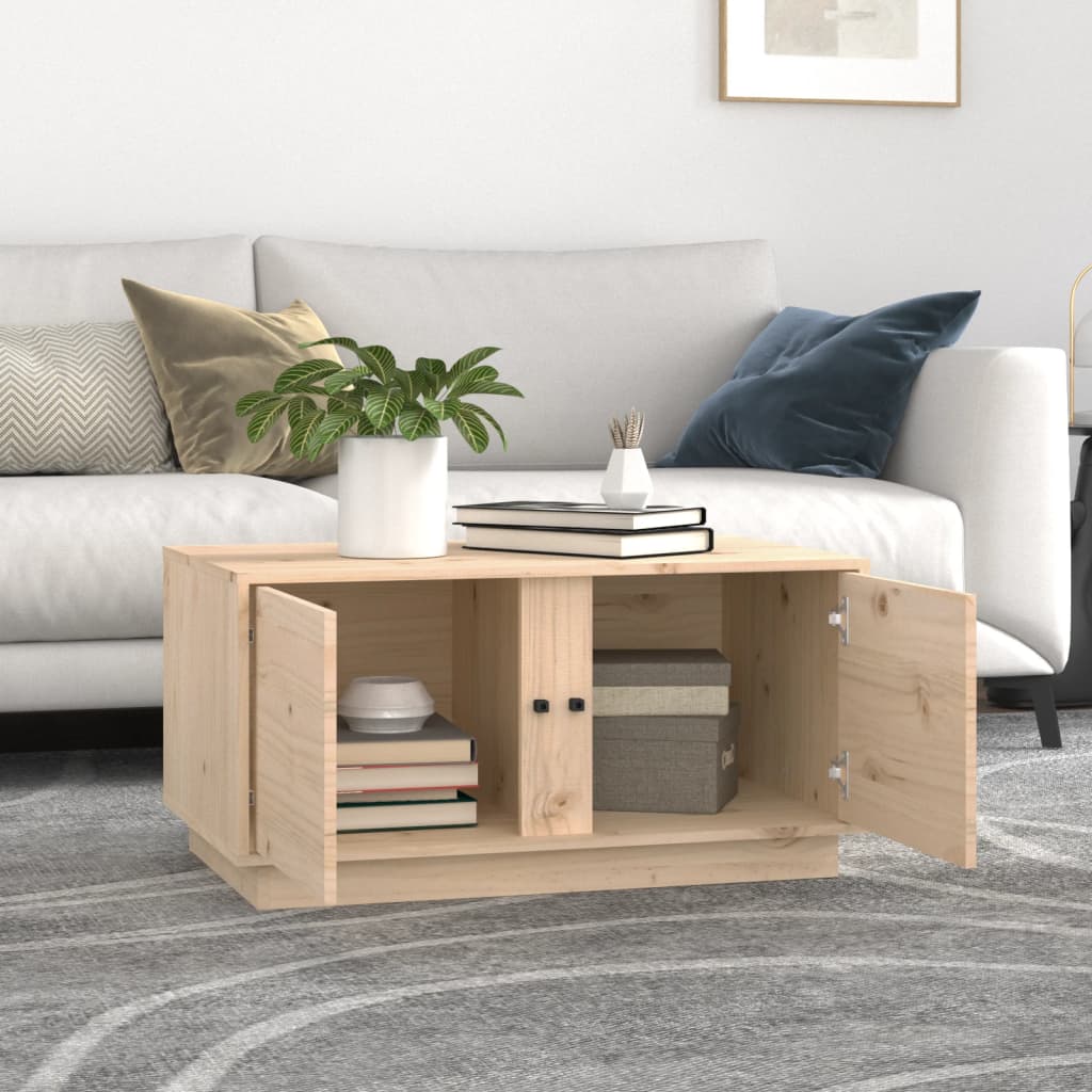 Table basse 80x50x40 cm Bois massif de pin - Tables basses