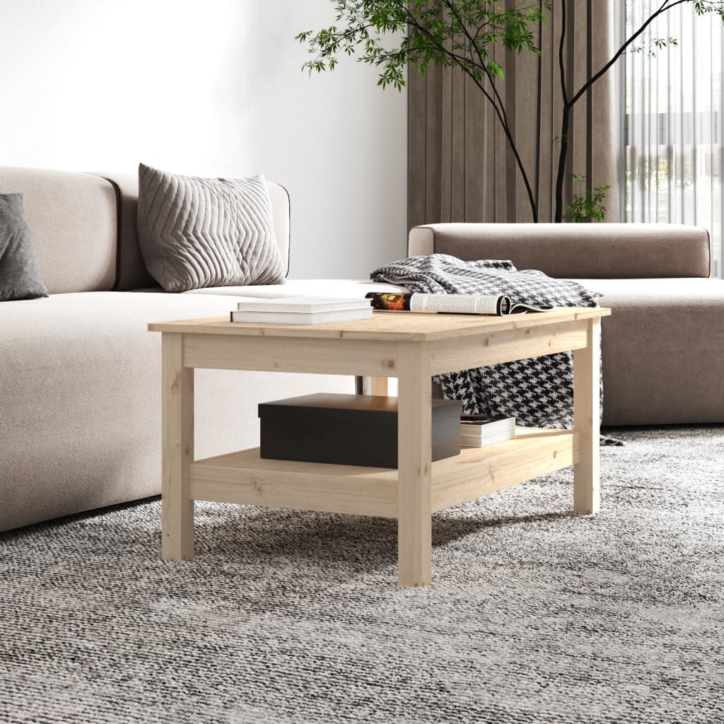 Table basse 80x50x40 cm Bois massif de pin - Tables basses