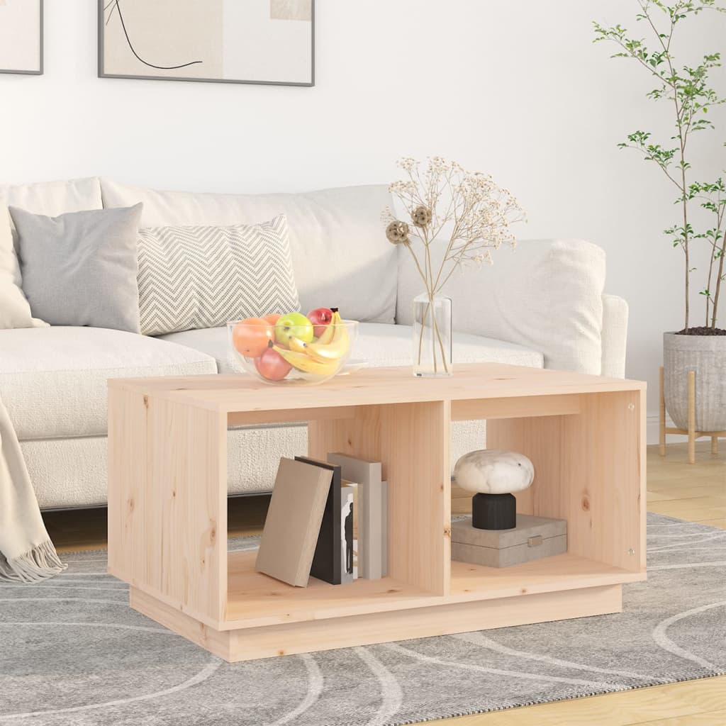 Table basse 80x50x40 cm Bois massif de pin - Tables basses