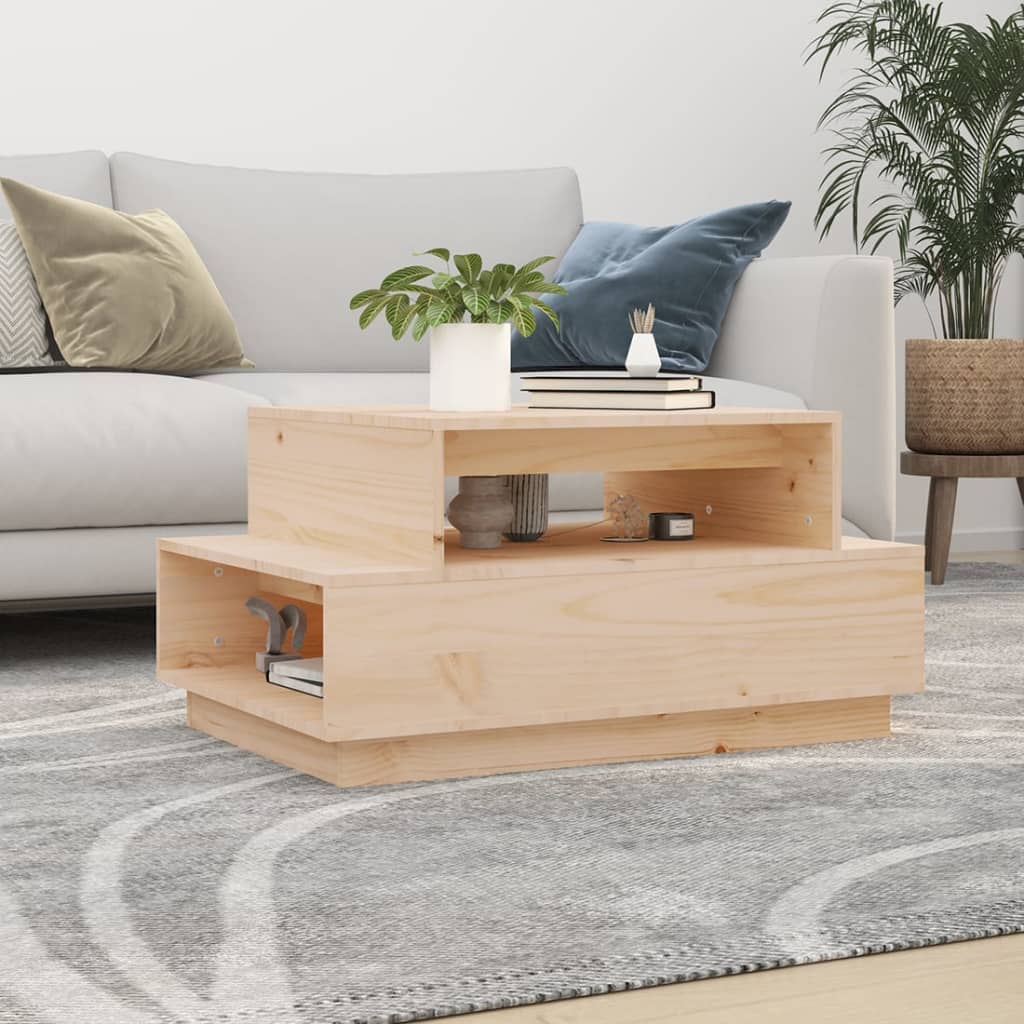 Table basse 80x55x40,5 cm Bois massif de pin - Tables basses