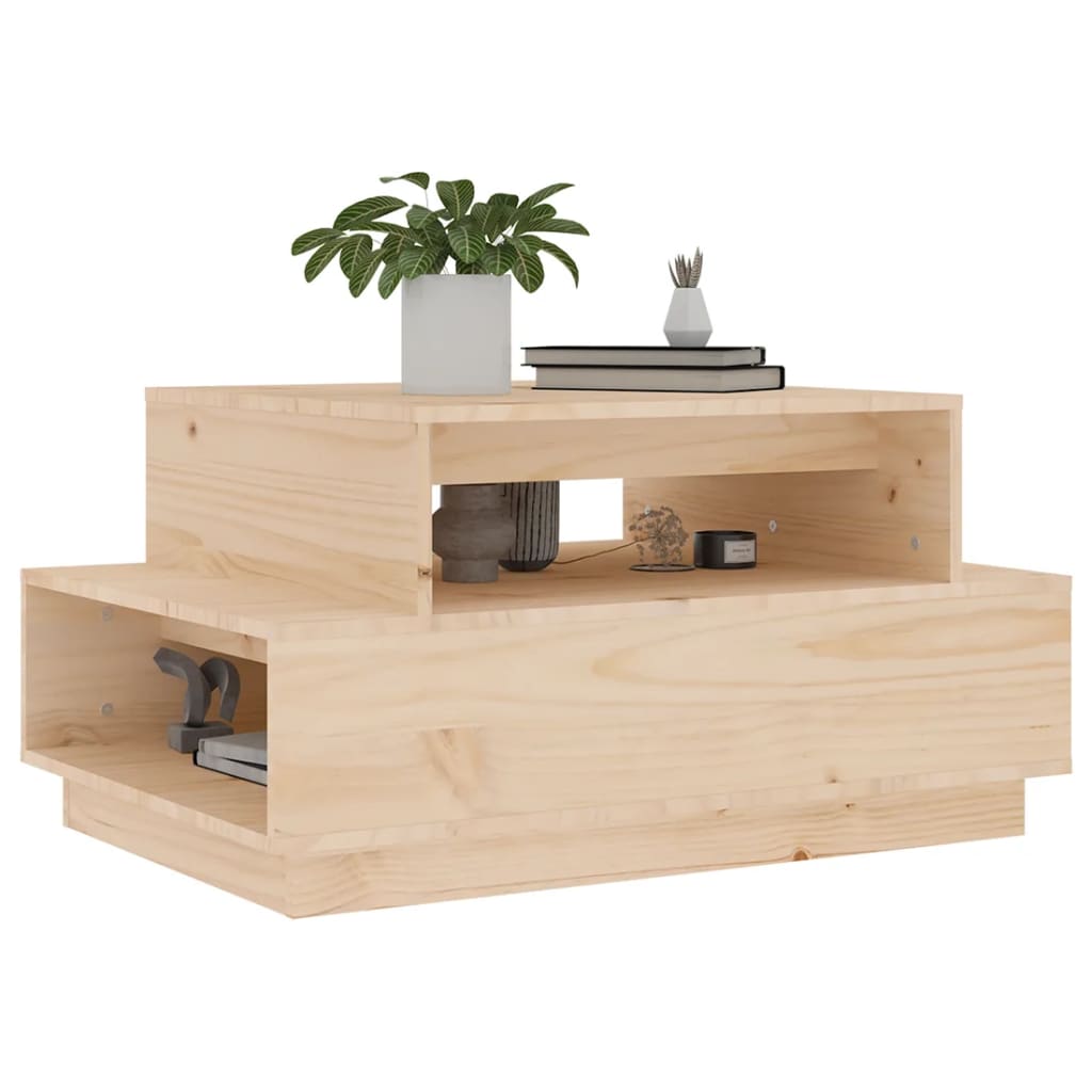 Table basse 80x55x40,5 cm Bois massif de pin - Tables basses