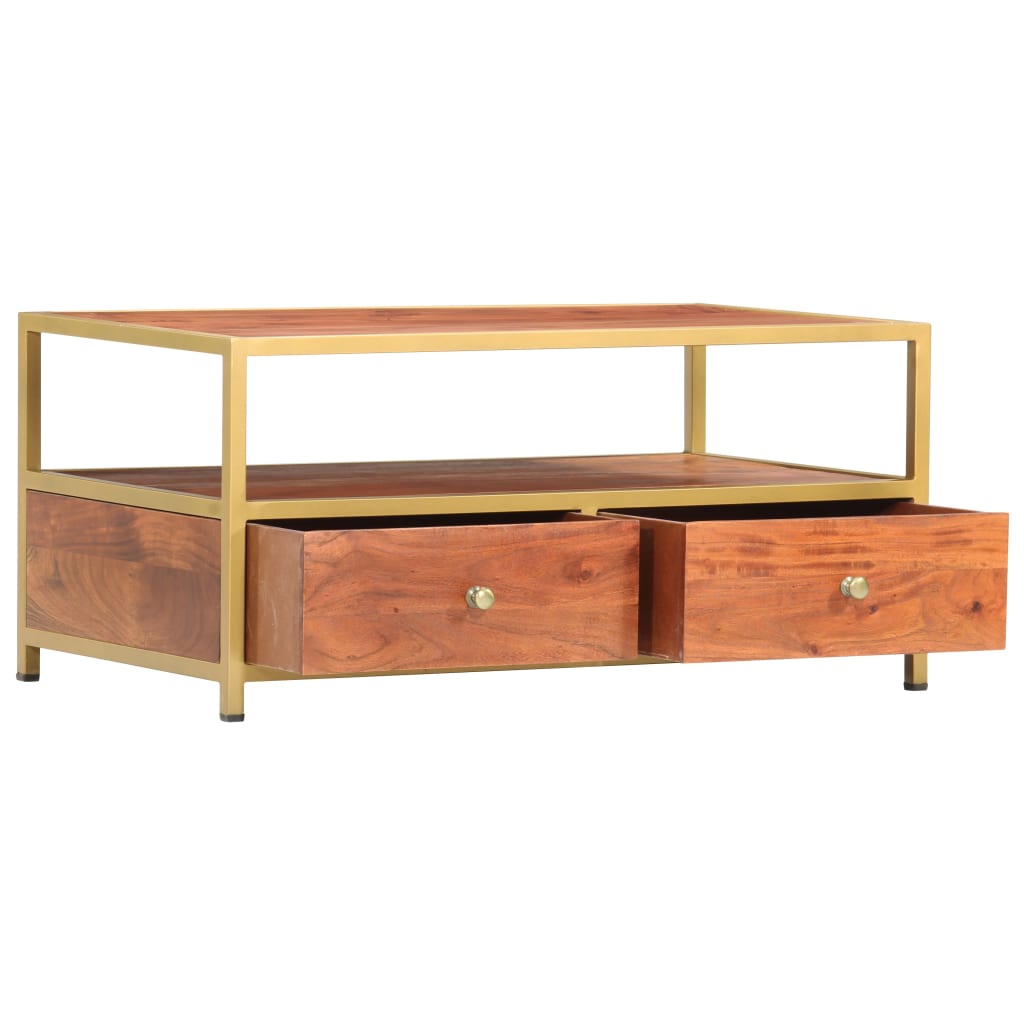Table basse 90 x 50 x 40 cm Bois d’acacia massif - Tables basses