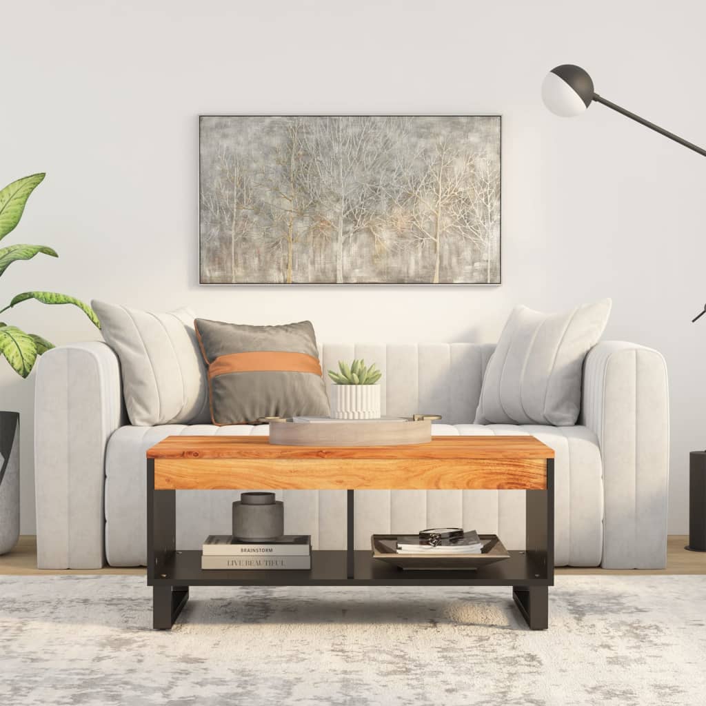 Table basse 90x50x40 cm bois d’acacia massif - Tables basses