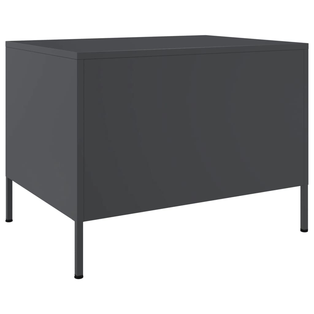 Table basse anthracite 68x50x50,5 cm acier - Tables basses
