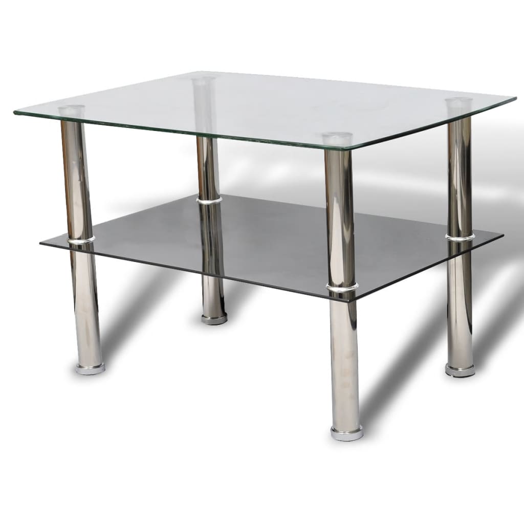 Table basse avec 2 étagères Verre - Tables basses
