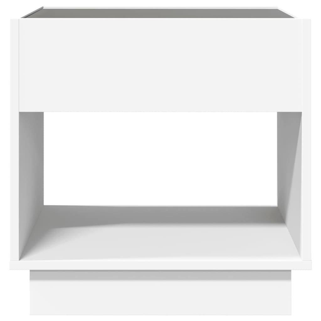 Table basse avec LED infini blanc 50x50x50 cm - Tables basses