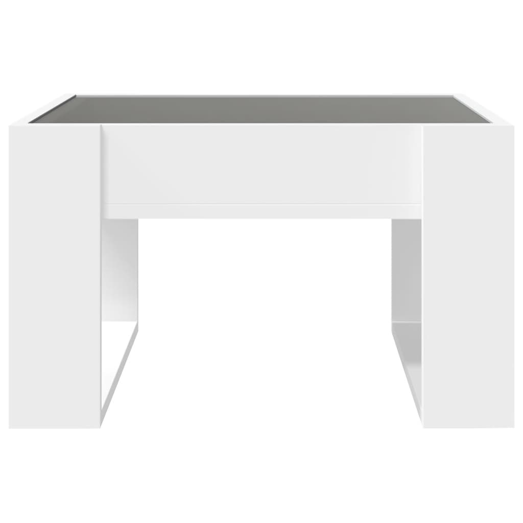 Table basse avec LED infini blanc 50x53x30 cm - Tables basses