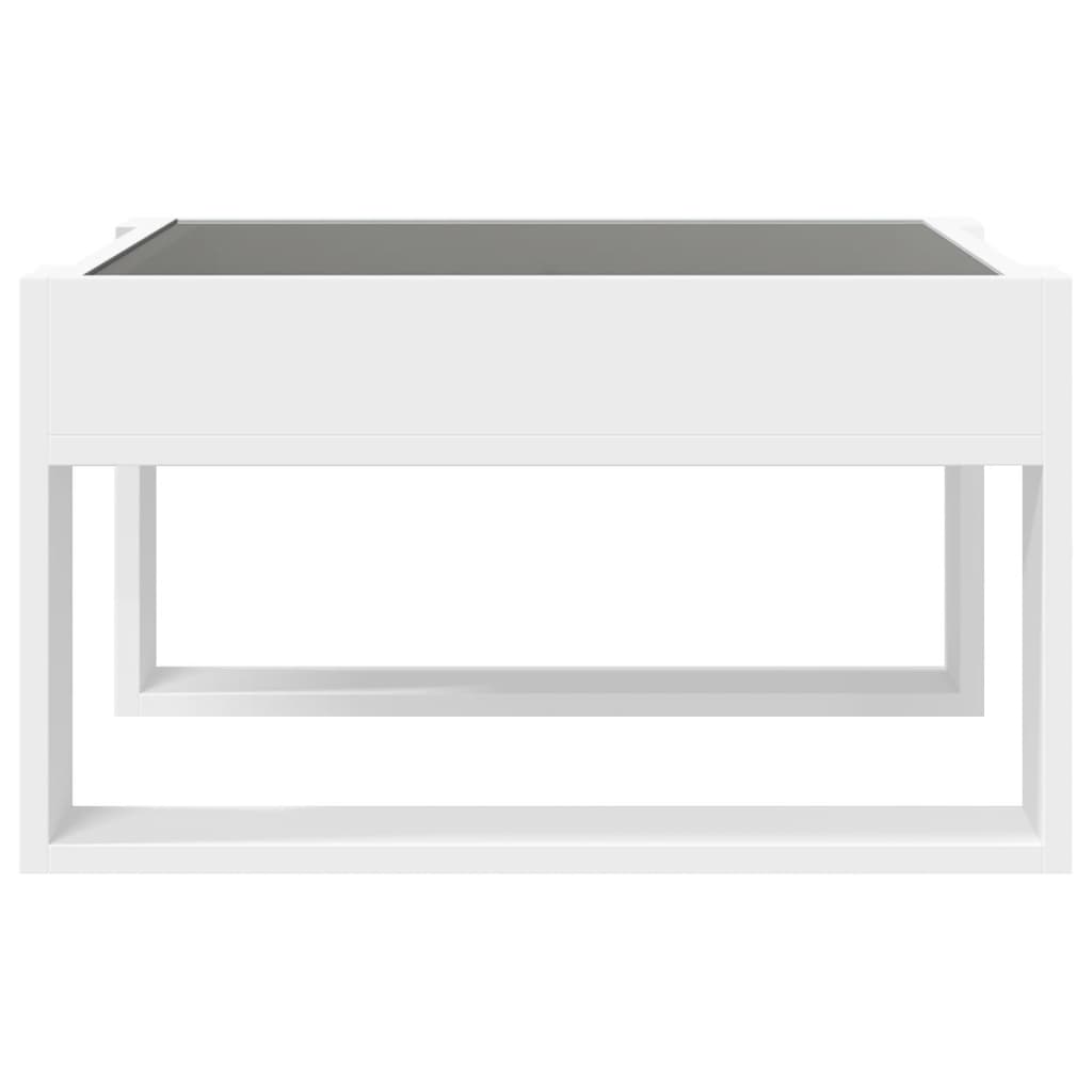 Table basse avec LED infini blanc 50x53x30 cm - Tables basses
