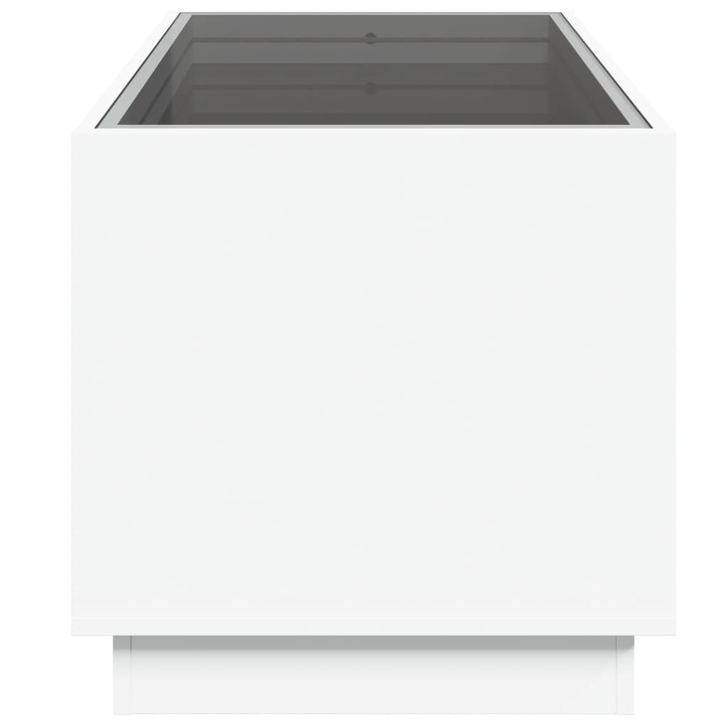 Table basse avec LED infini blanc 70x50x50 cm - Tables basses