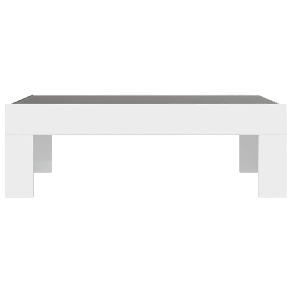 Table basse avec LED infini blanc 90x50x30 cm - Tables basses