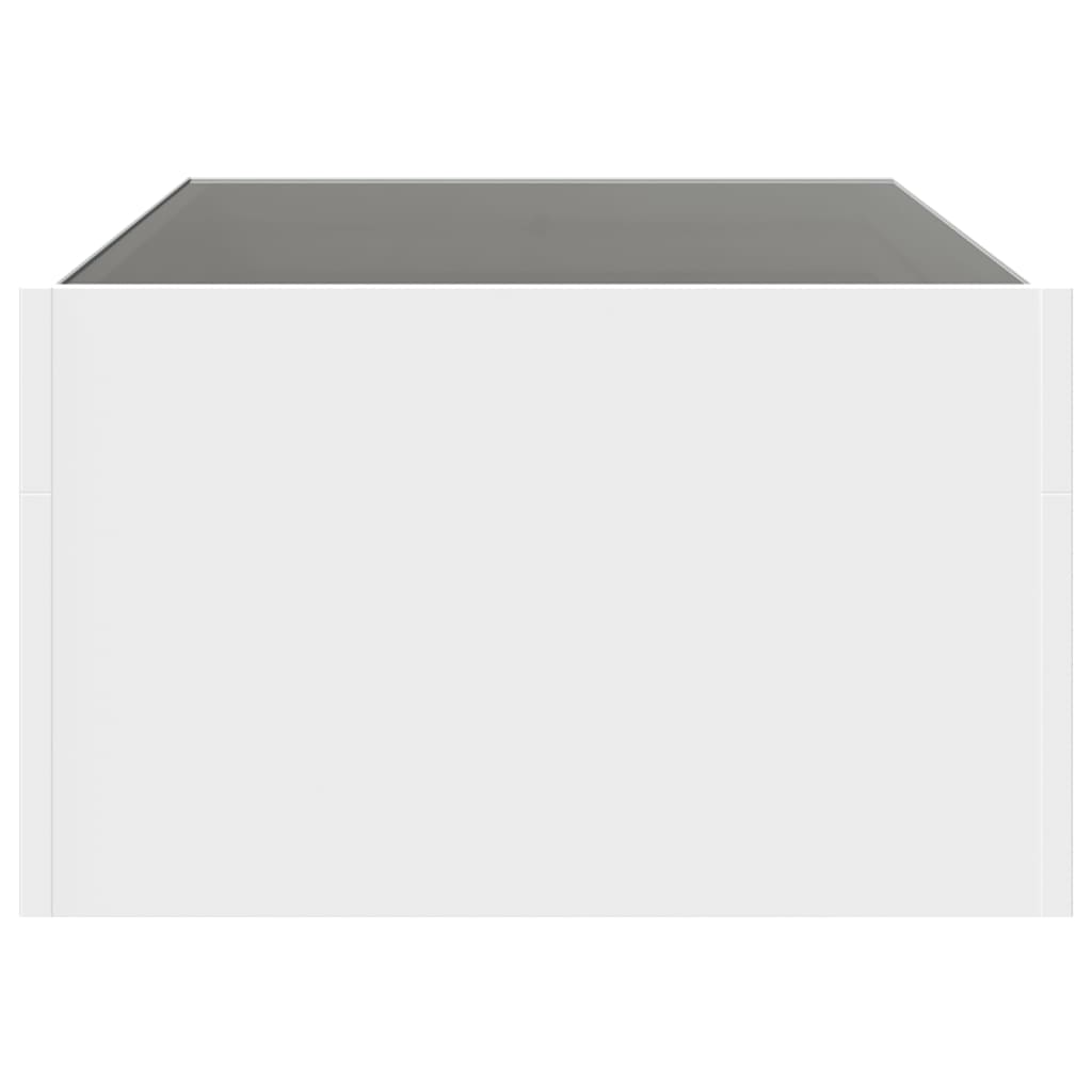 Table basse avec LED infini blanc 90x50x30 cm - Tables basses
