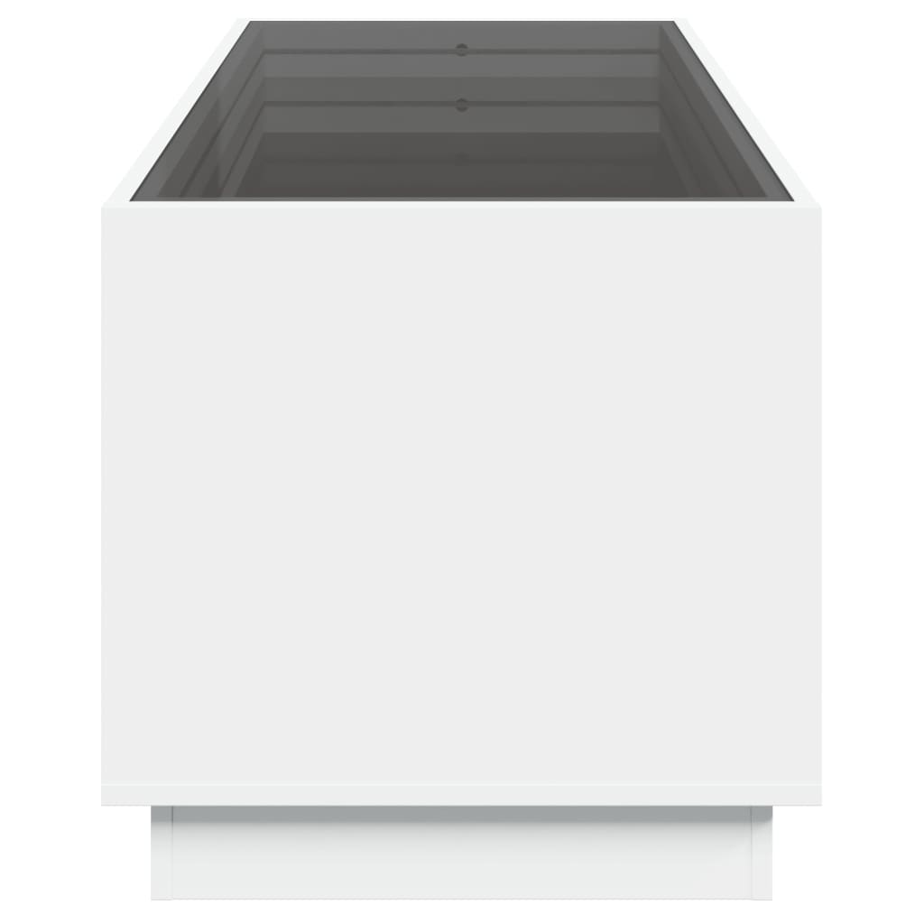 Table basse avec LED infini blanc 90x50x50 cm - Tables basses