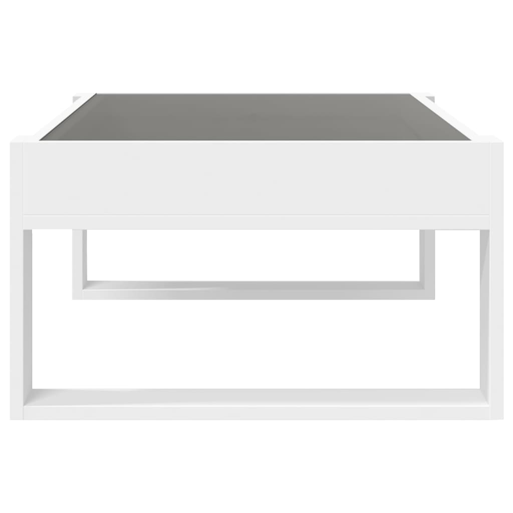 Table basse avec LED infini blanc 90x53x30 cm - Tables basses