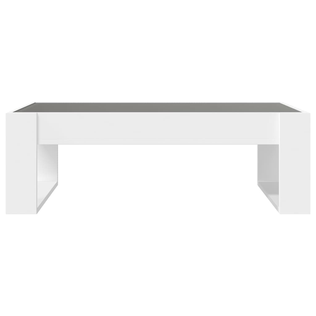 Table basse avec LED infini blanc 90x53x30 cm - Tables basses