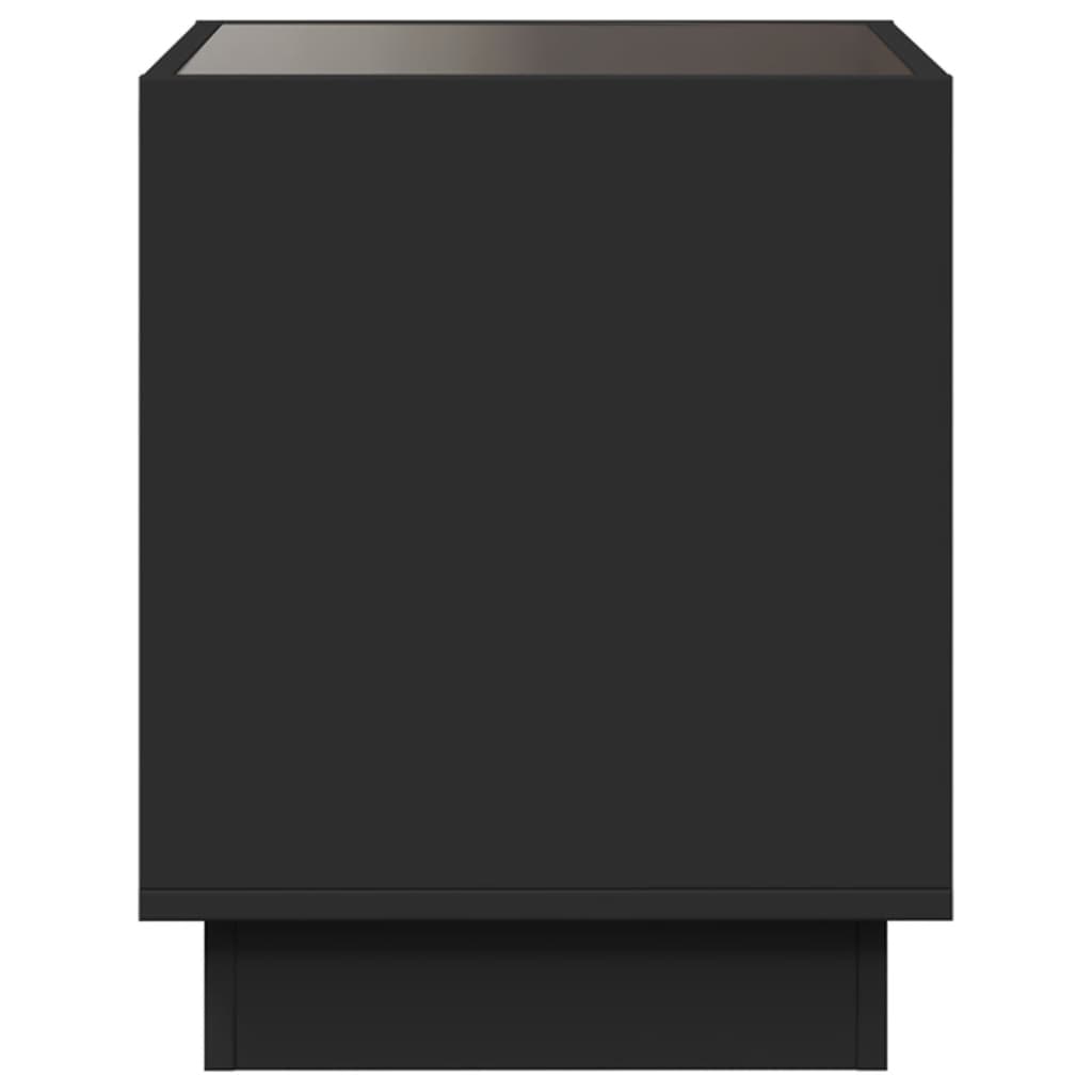 Table basse avec LED infini noir 50x50x50 cm - Tables basses
