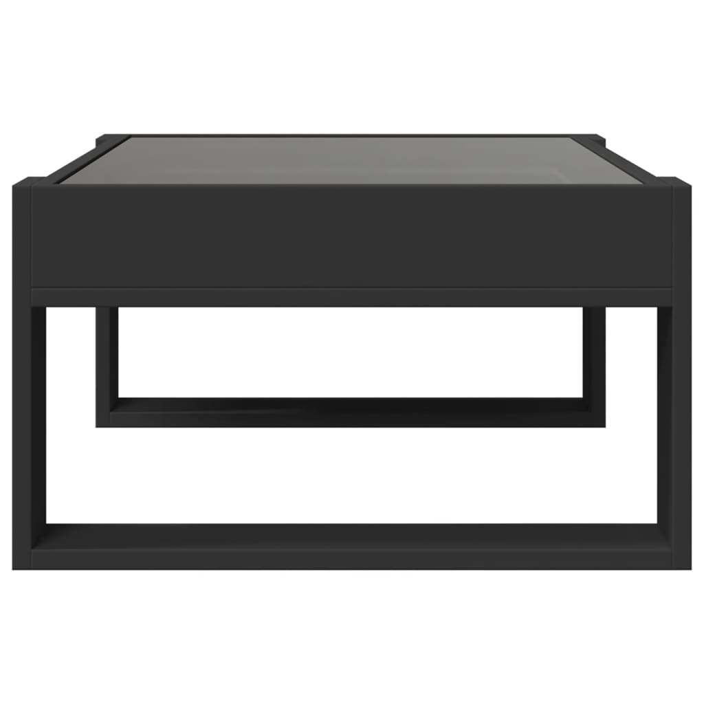 Table basse avec LED infini noir 70x53x30 cm - Tables basses