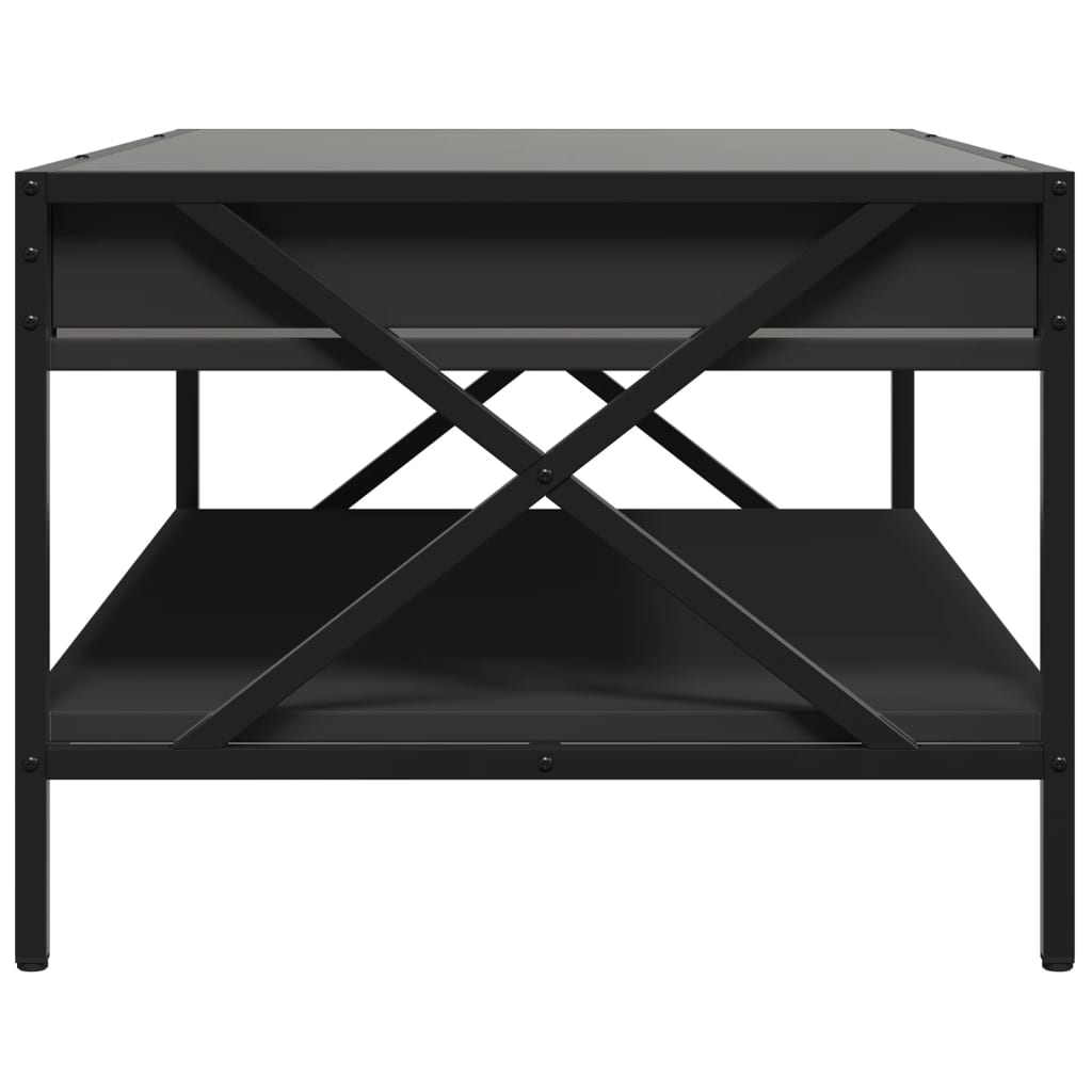 Table basse avec LED infini noir 90x50x38 cm - Tables basses