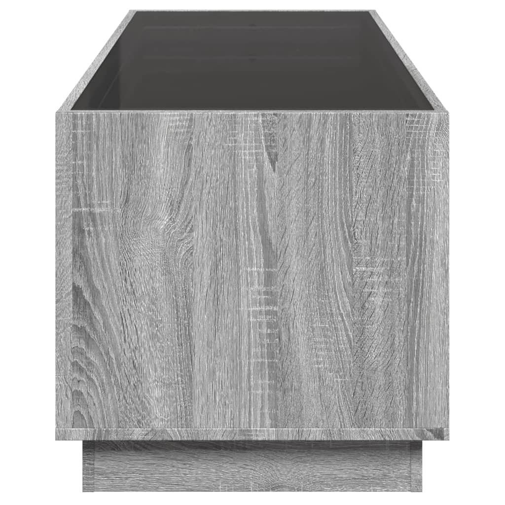 Table basse avec LED infini sonoma gris 90x50x50 cm - Tables basses