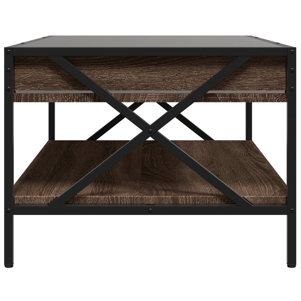 Table basse avec LED Infinity chêne marron 90x50x38 cm - Tables basses