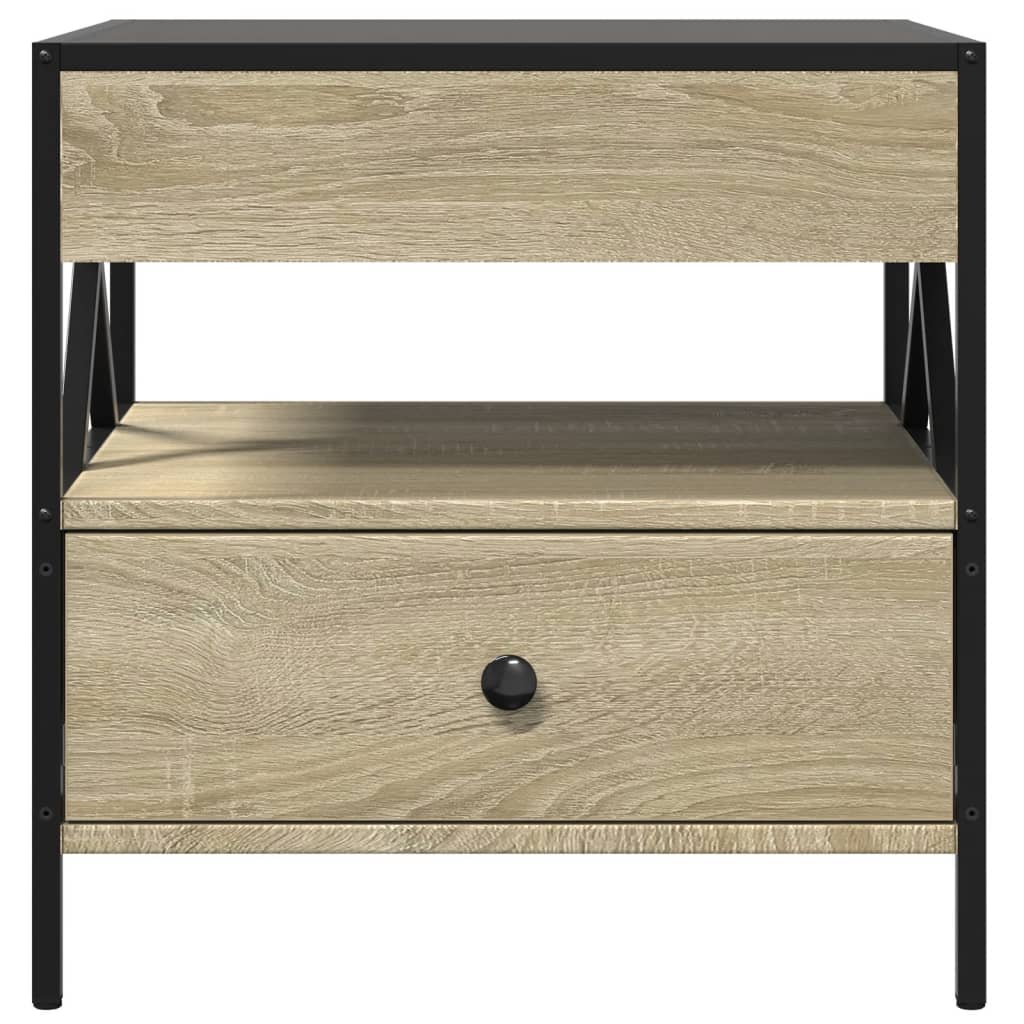 Table basse avec LED Infinity chêne sonoma 50x50x51 cm - Tables basses
