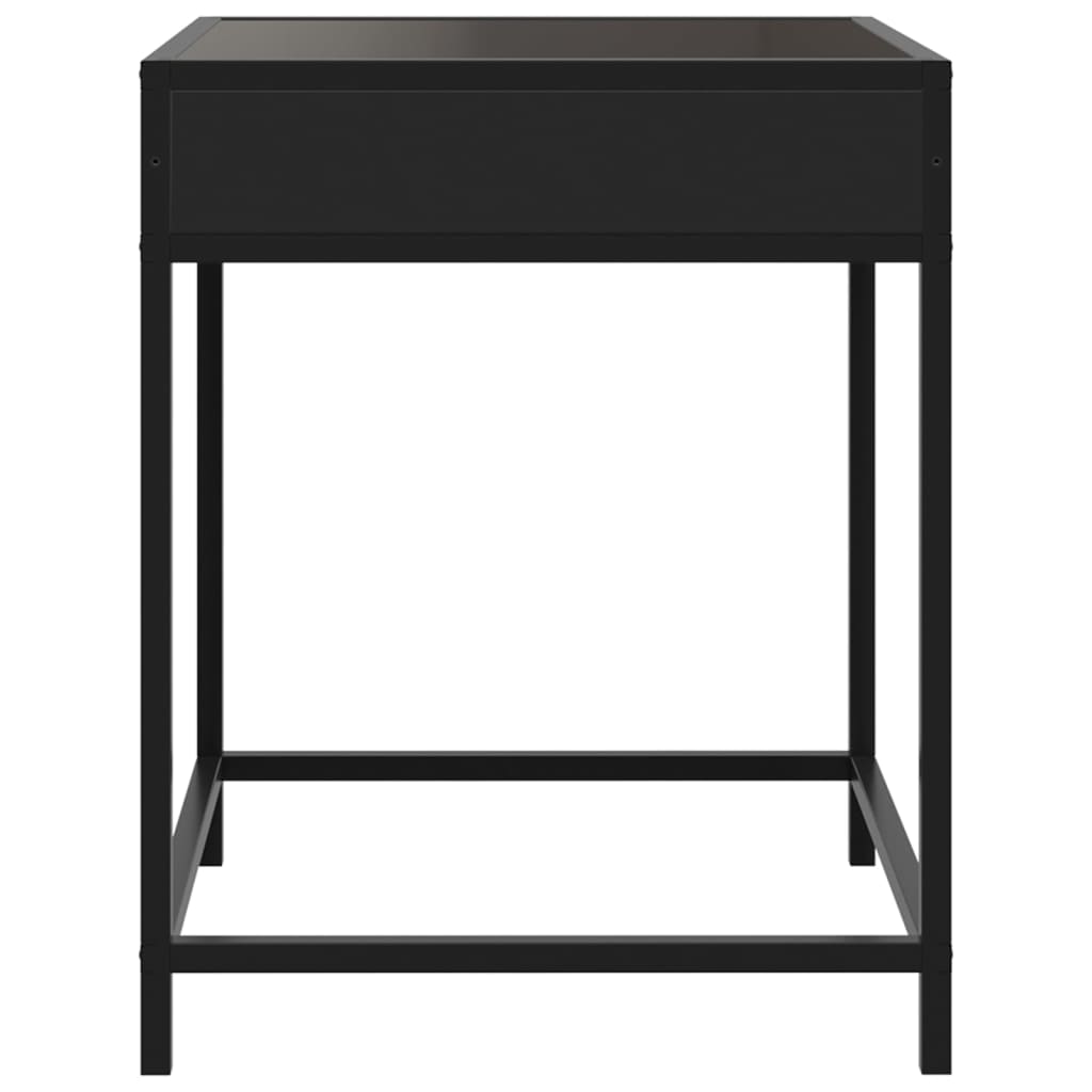 Table basse avec LED Infinity noir 40x40x51 cm - Tables basses