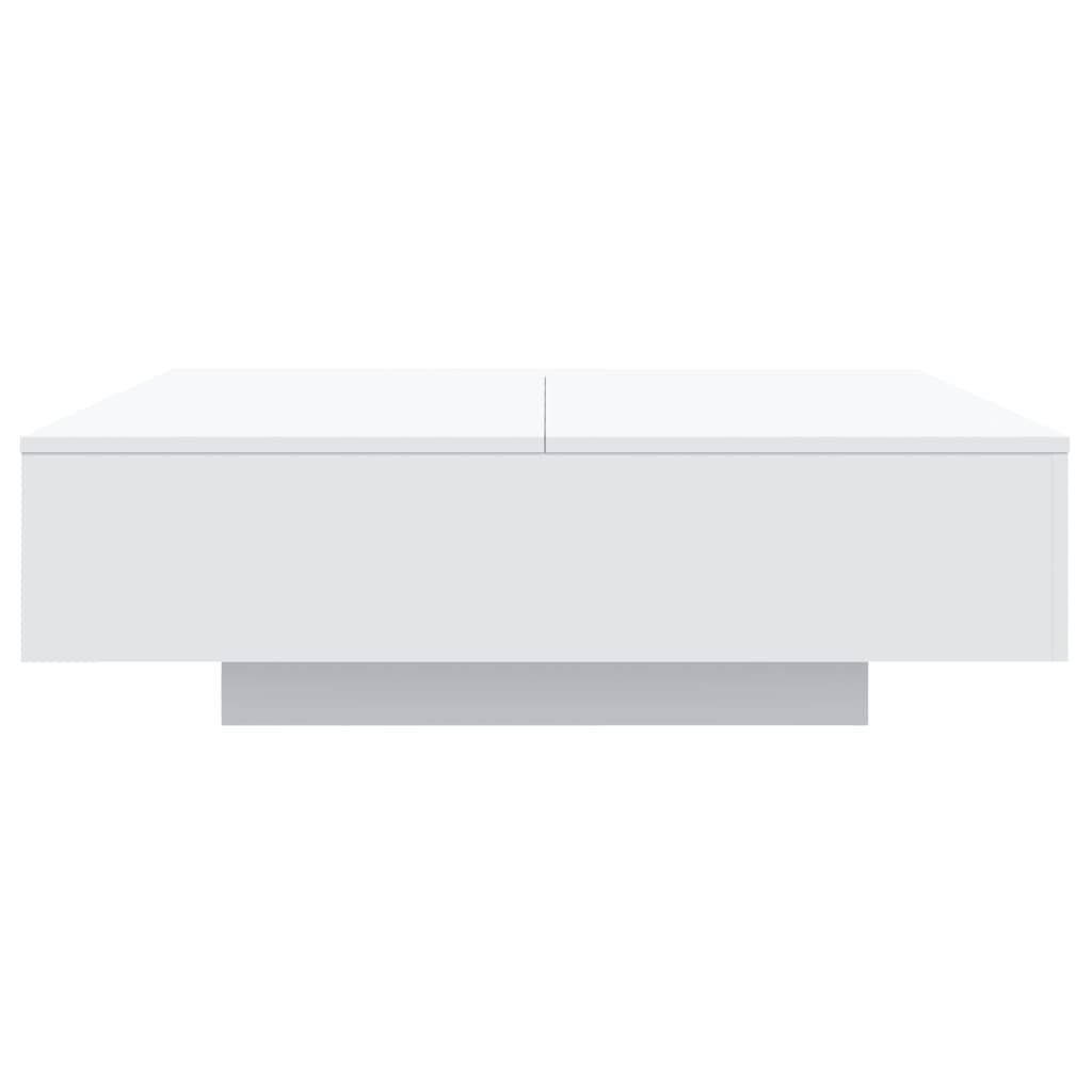 Table basse avec lumières LED blanc 100x100x31 cm - Tables basses