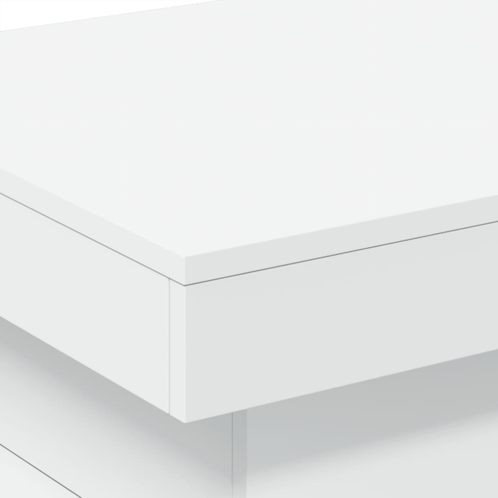 Table basse avec lumières LED blanc 50x50x40 cm - Tables basses