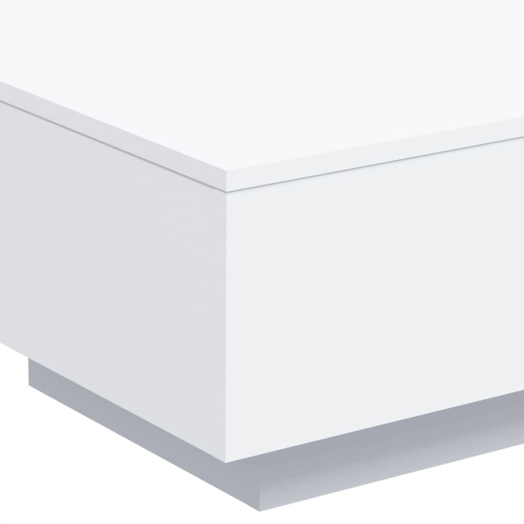 Table basse avec lumières LED blanc 55x55x31 cm - Tables basses