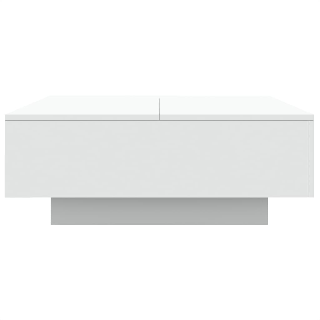 Table basse avec lumières LED blanc 80x80x31 cm - Tables basses