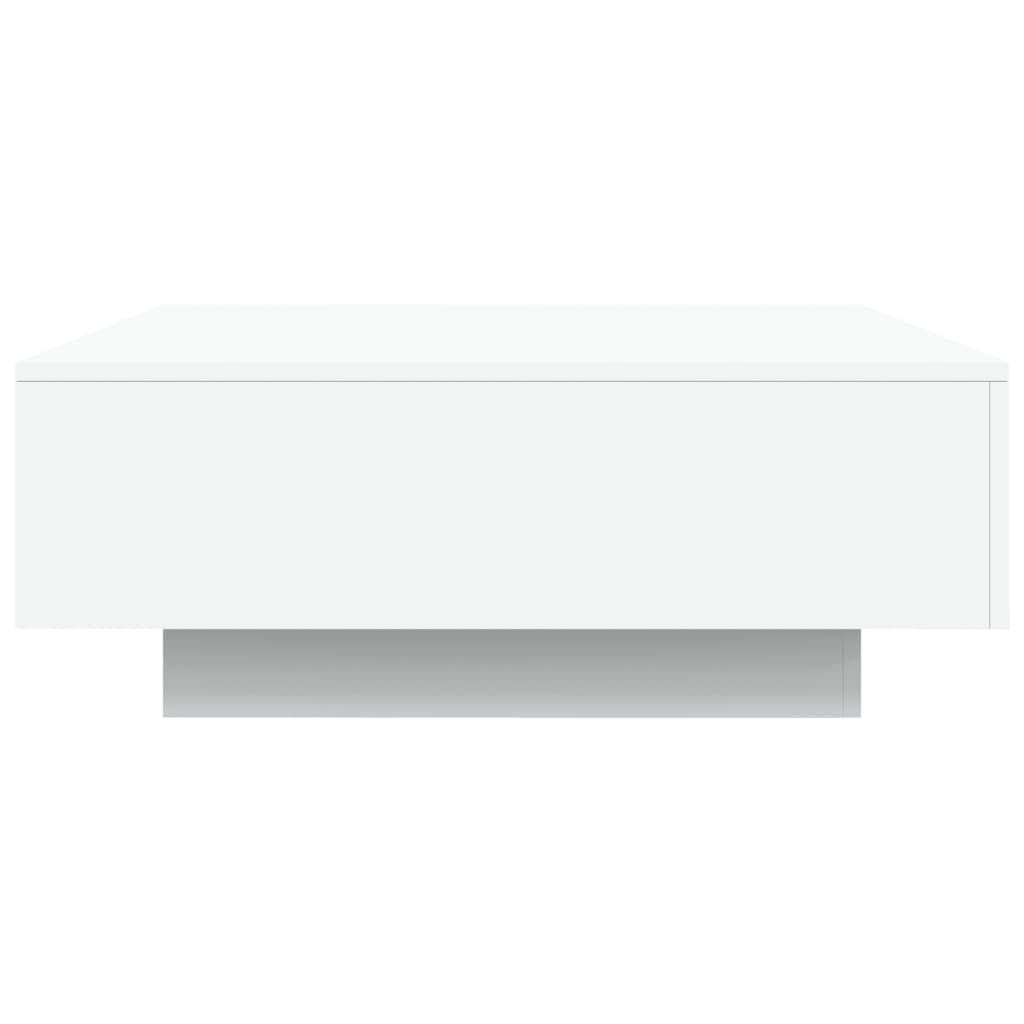 Table basse avec lumières LED blanc 80x80x31 cm - Tables basses