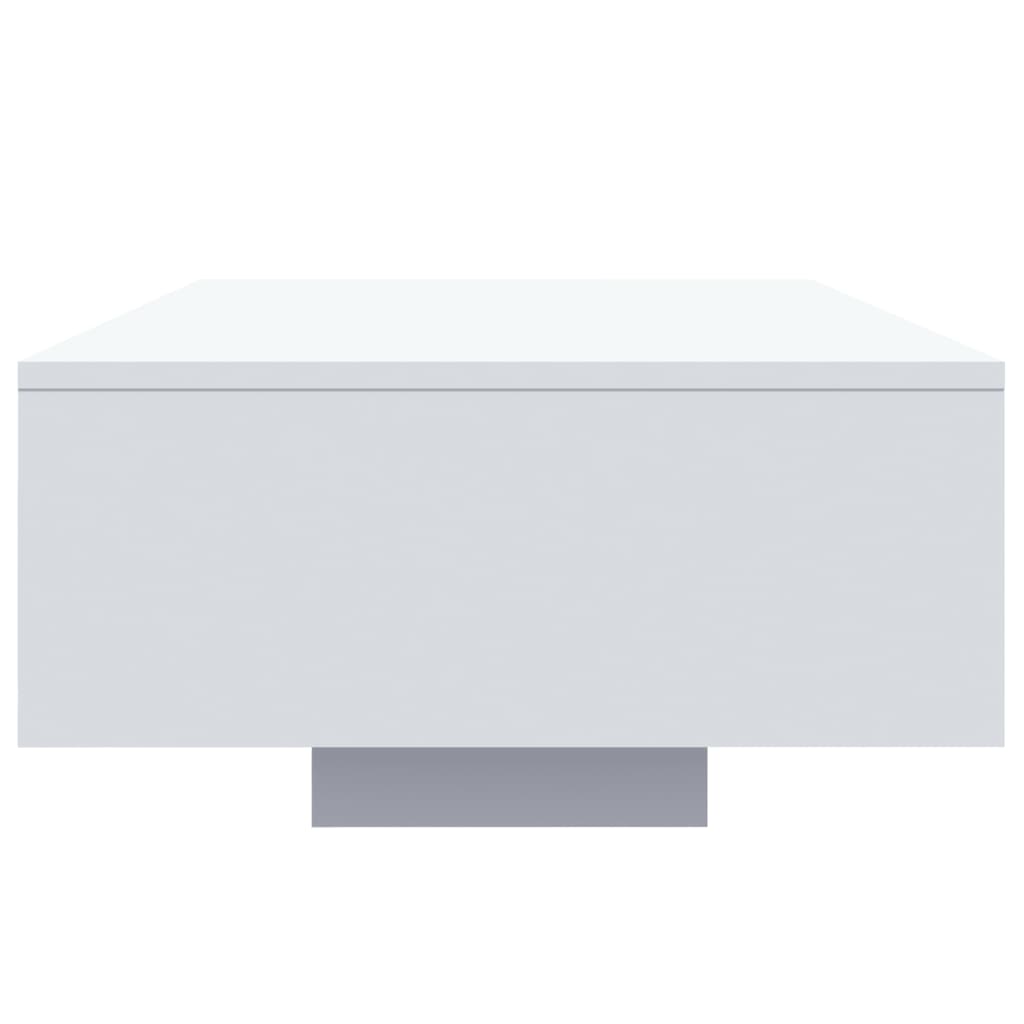 Table basse avec lumières LED blanc 85x55x31 cm - Tables basses