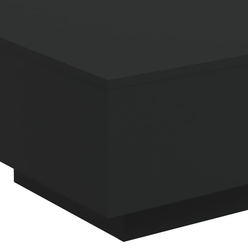 Table basse avec lumières LED noir 55x55x31 cm - Tables basses
