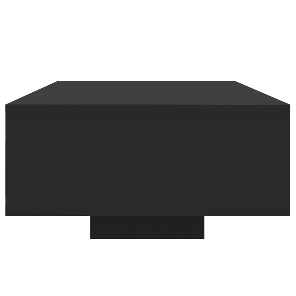 Table basse avec lumières LED noir 85x55x31 cm - Tables basses