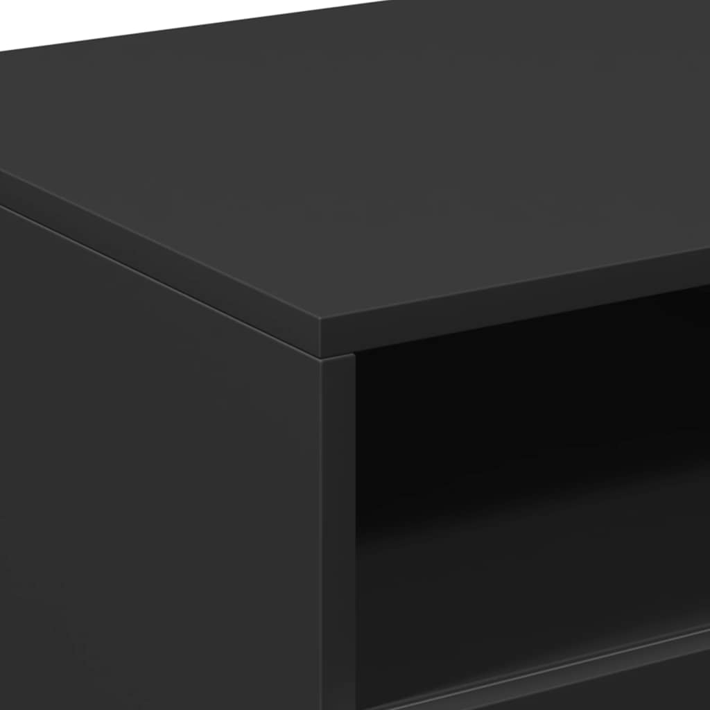 Table basse avec lumières LED noir 90x49x40 cm - Tables basses