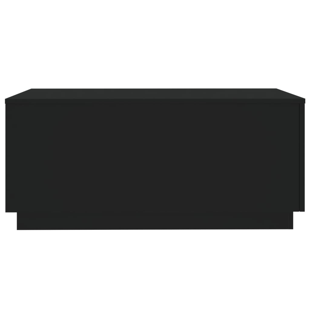 Table basse avec lumières LED noir 90x50x40 cm - Tables basses
