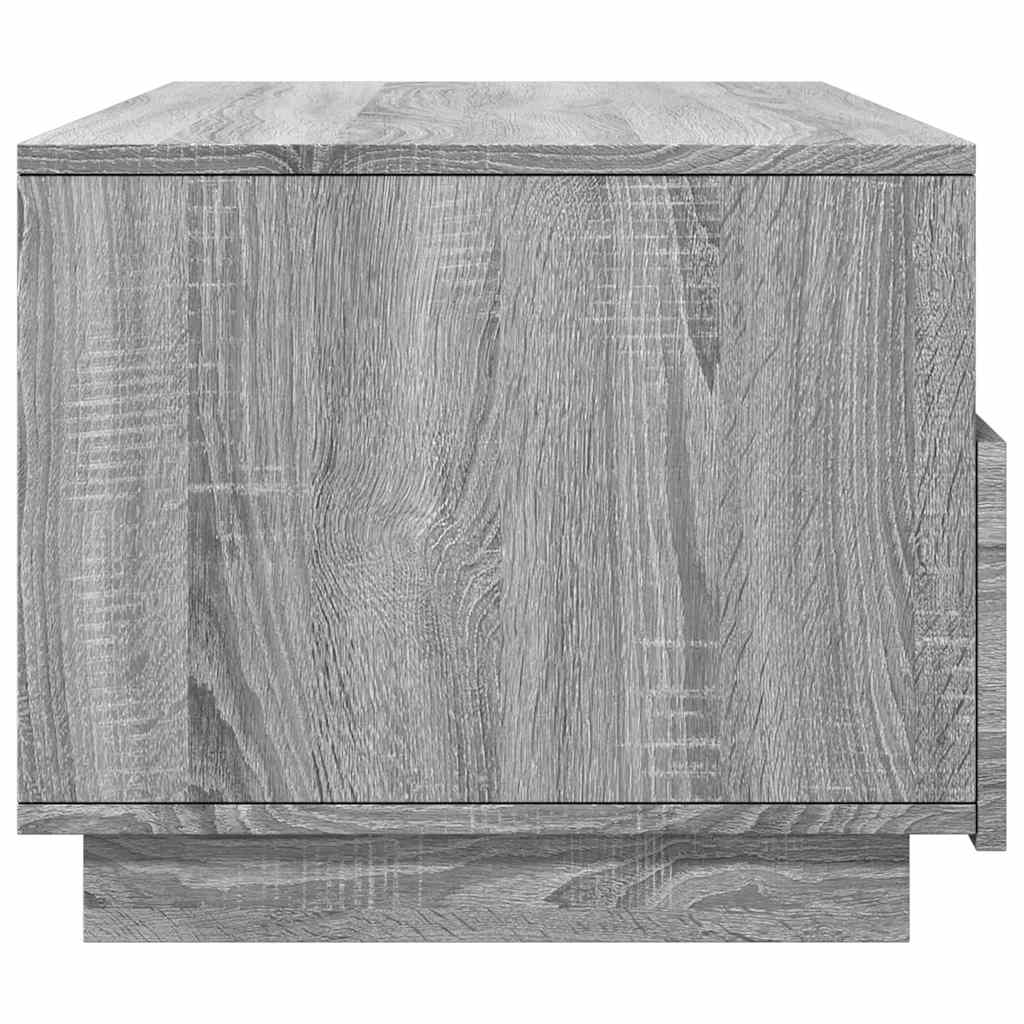 Table basse avec lumières LED sonoma gris 90x49x40 cm - Tables basses