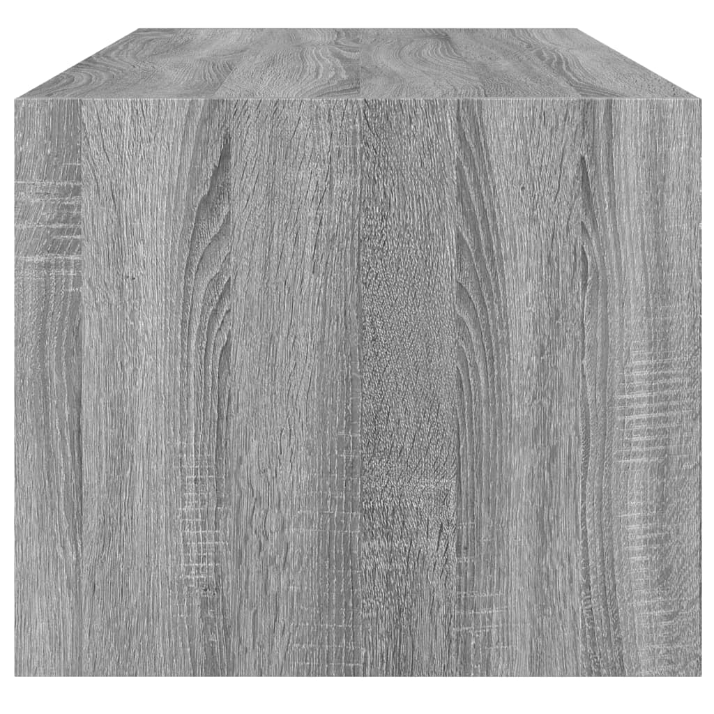 Table basse avec portes en verre sonoma gris 102x50x42 cm - Tables basses