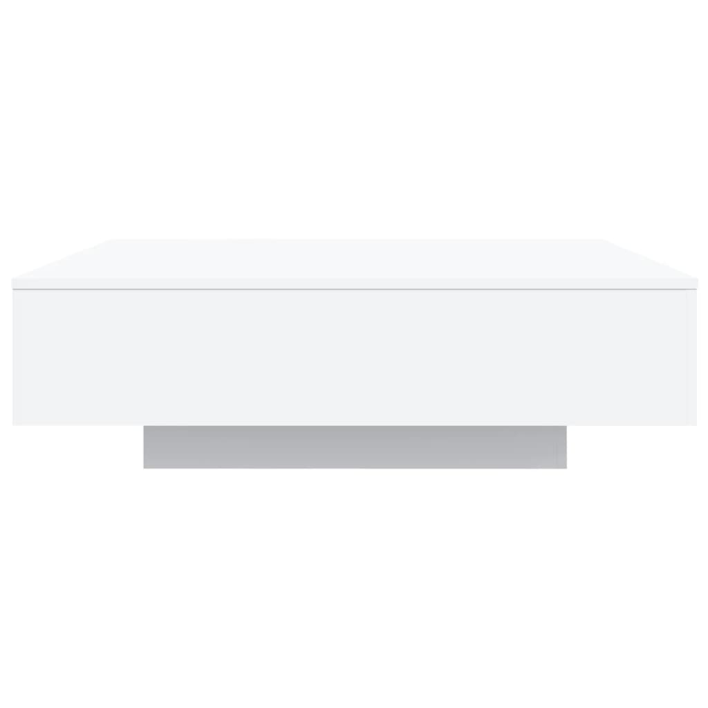 Table basse blanc 100x100x31 cm bois d’ingénierie - Tables basses