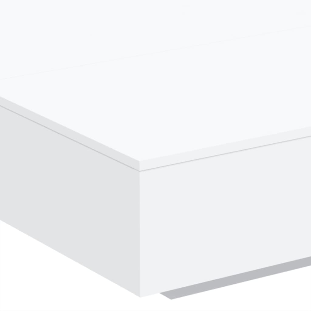 Table basse blanc 100x100x31 cm bois d’ingénierie - Tables basses