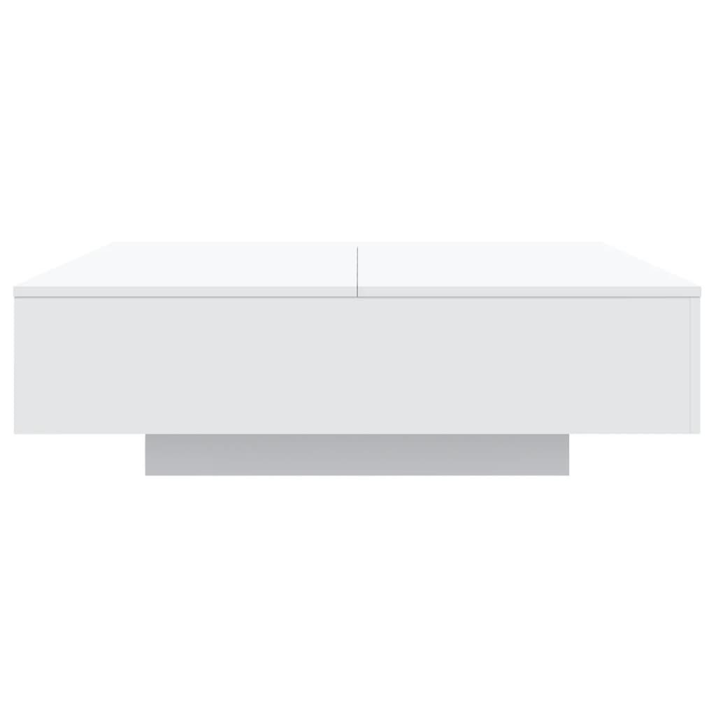 Table basse blanc 100x100x31 cm bois d’ingénierie - Tables basses