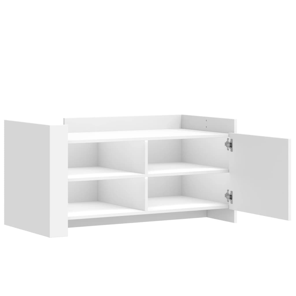Table basse blanc 100x50x50 cm bois d’ingénierie - Tables basses