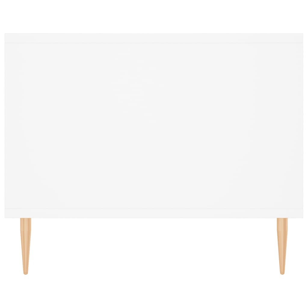 Table basse blanc 102x50x40 cm bois d’ingénierie - Tables basses