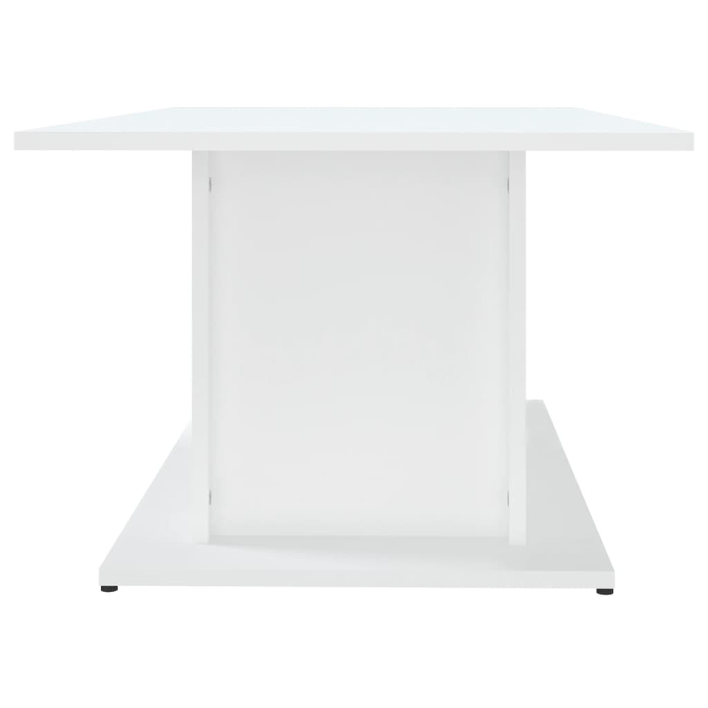 Table basse blanc 102x55,5x40 cm bois d’ingénierie - Tables basses
