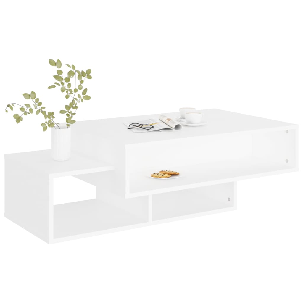Table basse Blanc 105x55x32 cm Bois d’ingénierie - Tables basses