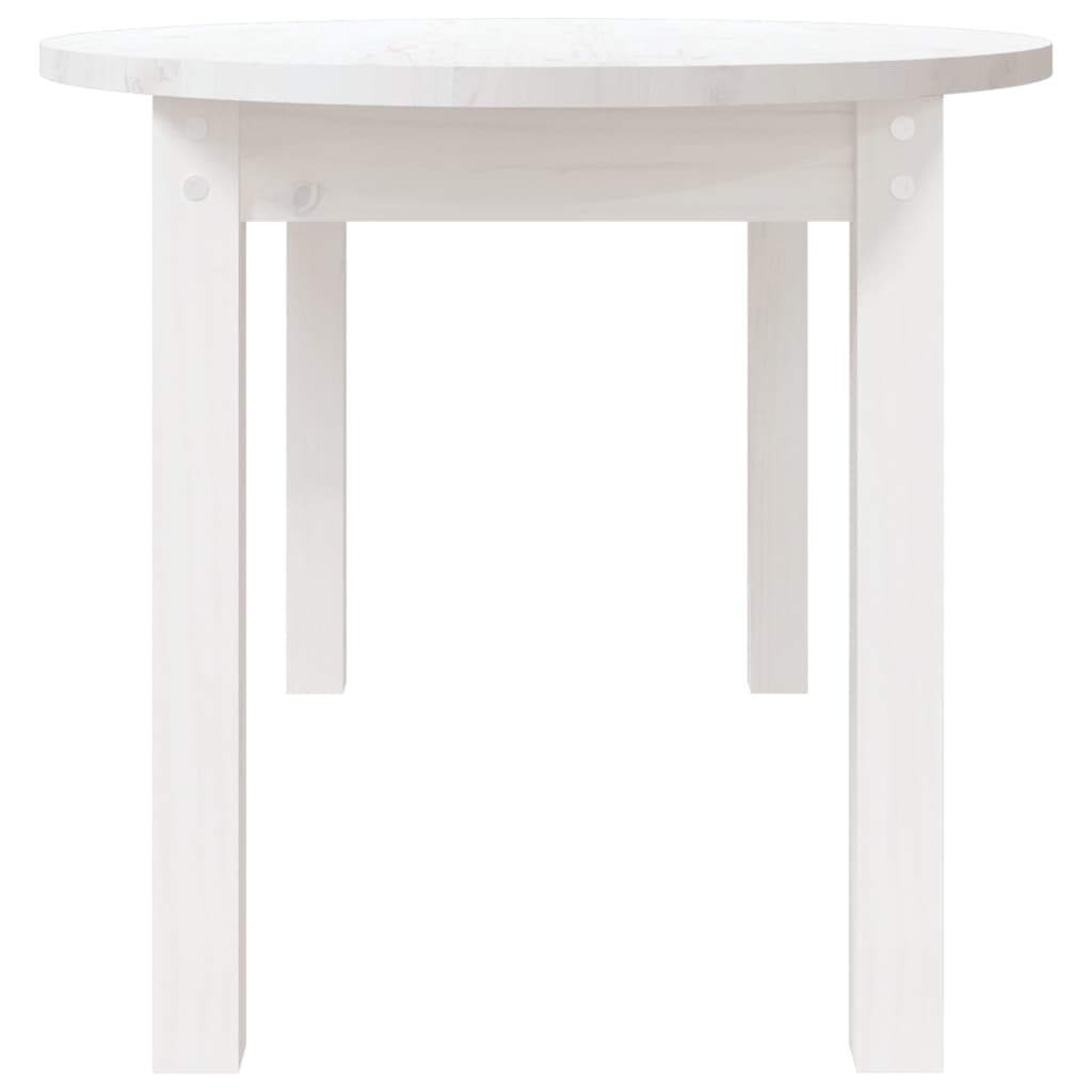 Table basse Blanc 110x55x45 cm Bois massif de pin - Tables basses
