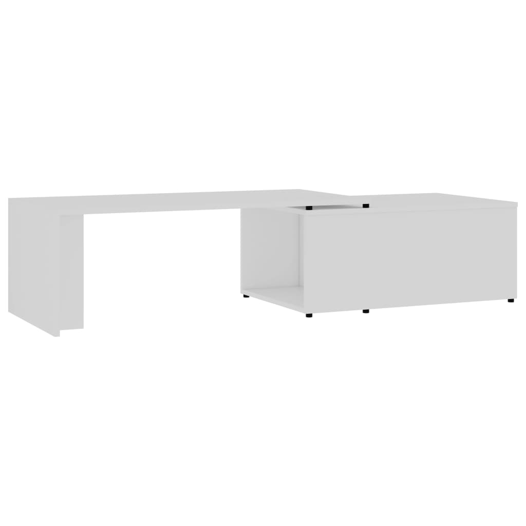 Table basse Blanc 150x50x35 cm Bois d’ingénierie - Tables basses