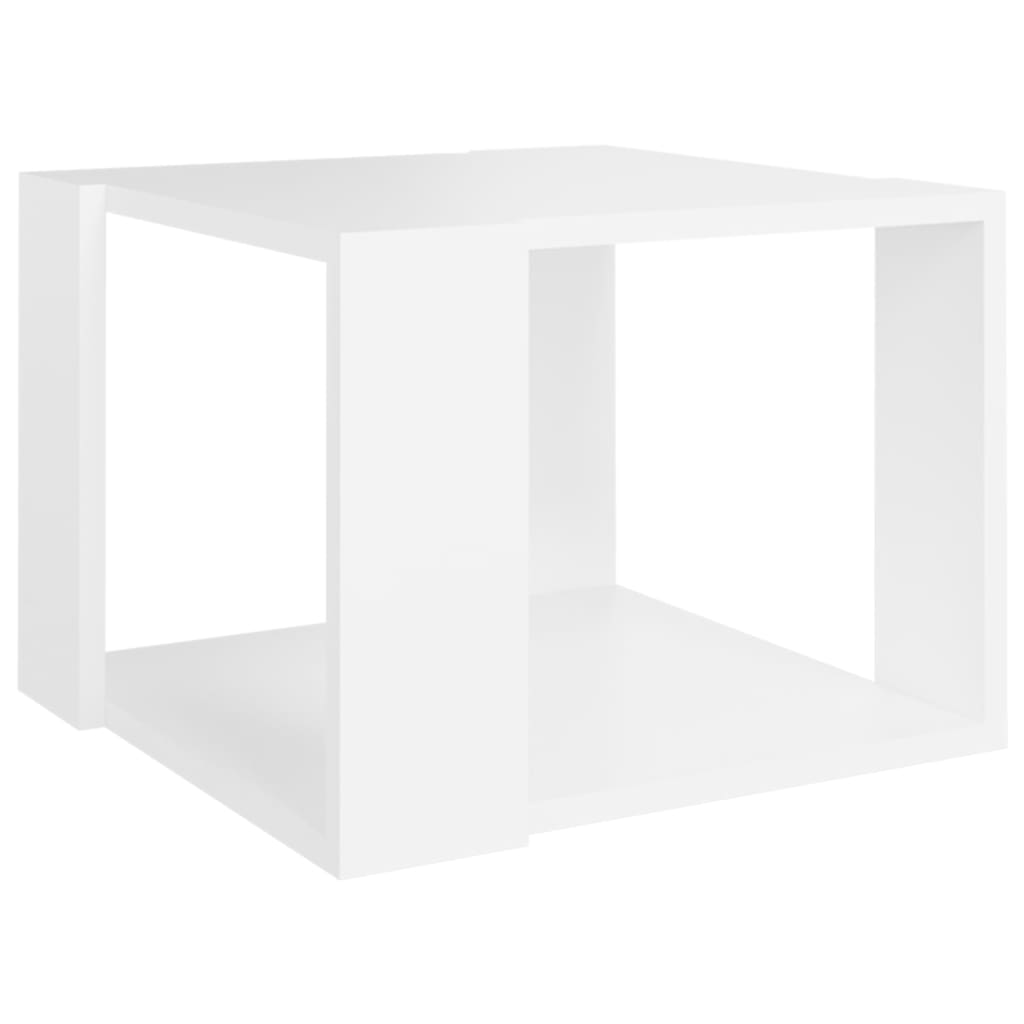 Table basse Blanc 40x40x30 cm Bois d’ingénierie - Tables basses