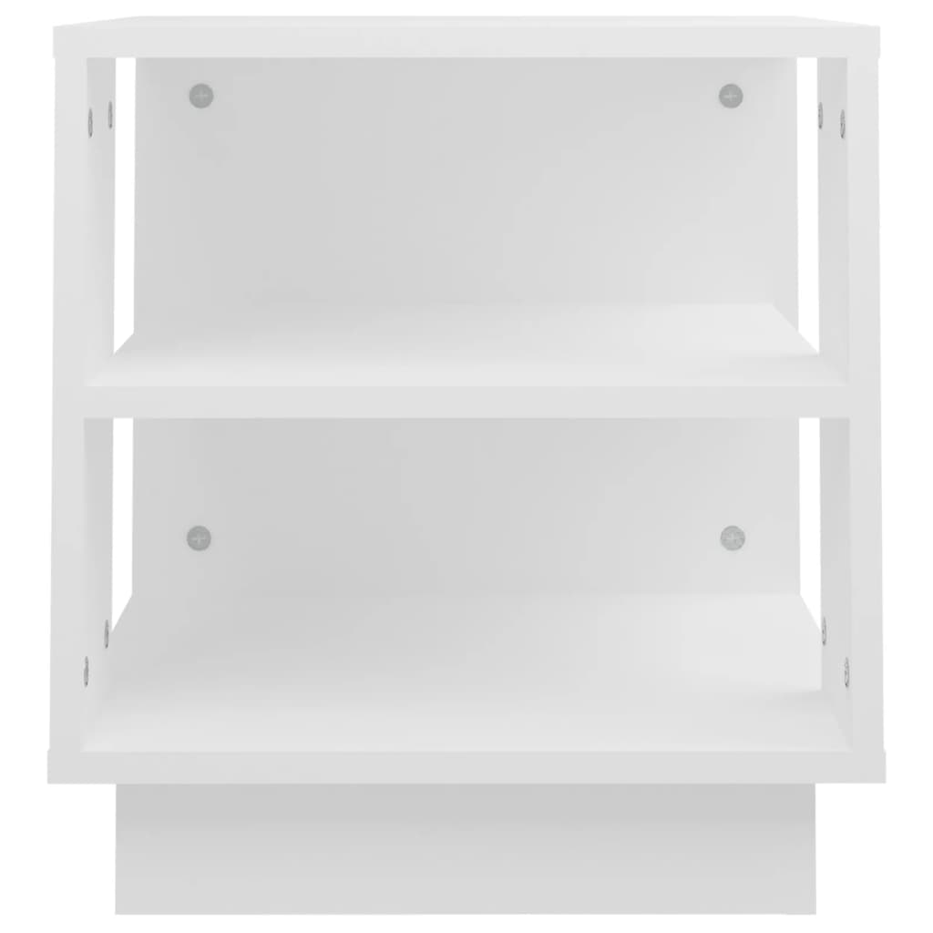 Table basse Blanc 40x40x43 cm Bois d’ingénierie - Tables basses