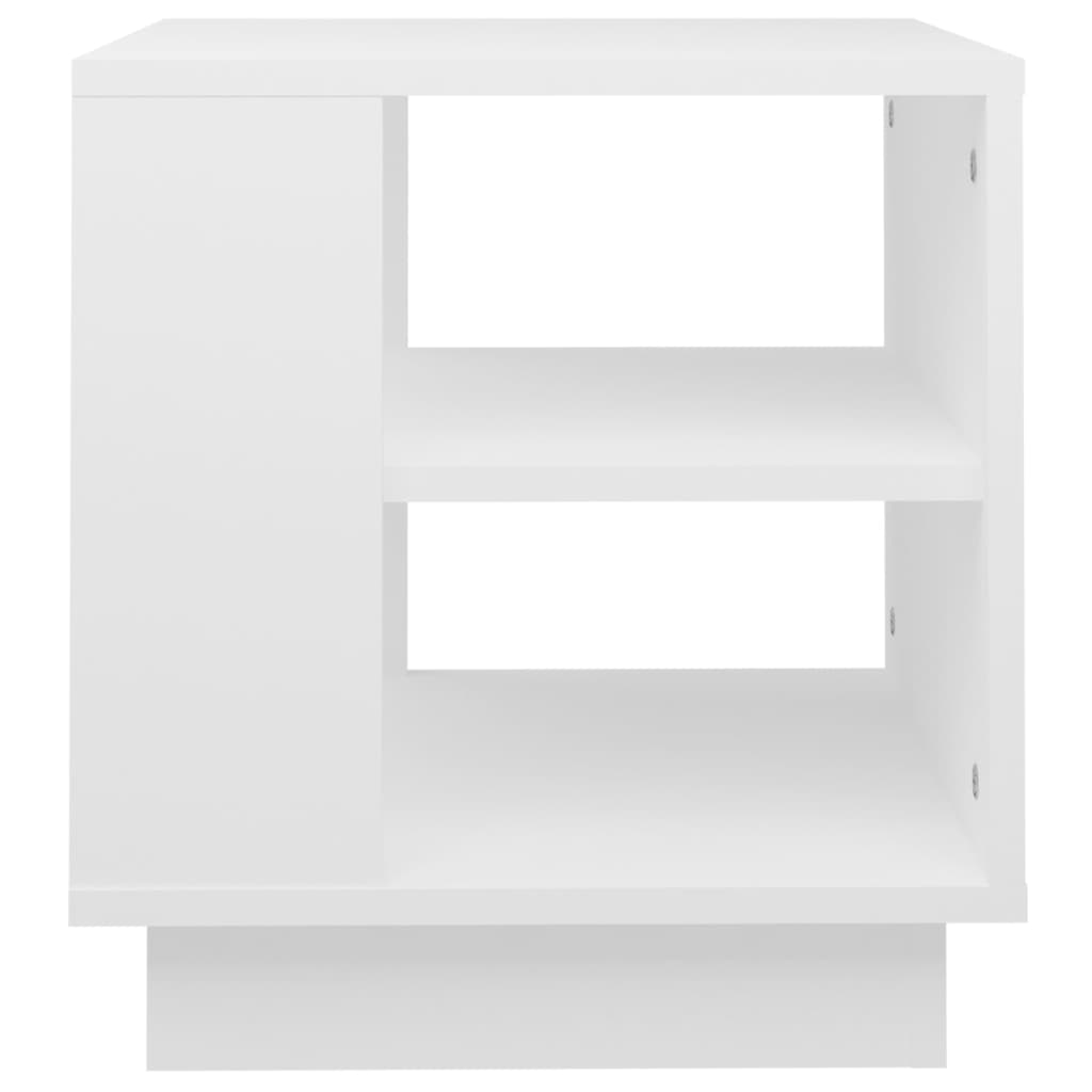 Table basse Blanc 40x40x43 cm Bois d’ingénierie - Tables basses