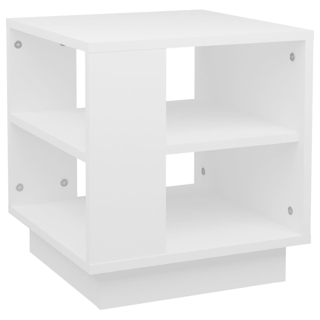 Table basse Blanc 40x40x43 cm Bois d’ingénierie - Tables basses